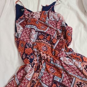 Orange Boho Indie by&by dress